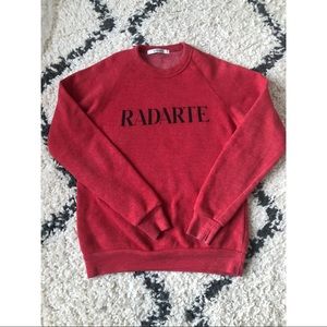 Rodarte Radarte Red Logo Sweatshirt